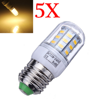 5X E27 7w 504lm Warm White 30 Smd5630 Led Corn Light Bulbs 220 240v