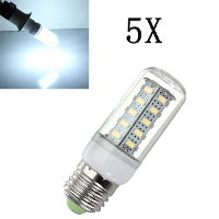 5X E27 Led Bulb 7w White 36 Smd 5730 Ac 220v Corn Light
