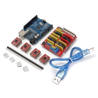 5X Geekcreit® Cnc Shield + Uno R3 Board + 4x A4988 Driver Kit With Heat Sink For Arduino 3d Printer