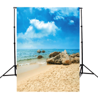 5X7FT Blue Sky Beach Sea Photography Backdrop Studio Vinyl Photo Background Prop