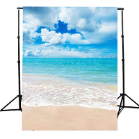 5X7Ft Vinyl Beach Blue Sky Summer Studio Photography Background Photo Backdrop Props