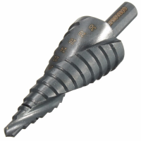 6 30Mm Hss Nitrogen Coated Spiral Grooved Step Drill Bit