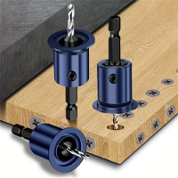 6.35 Mm 1/4 Inch Shank Countersink Boor voor houtbewerking Boor voor tegenzinking Verstelbare diepteaanslag
