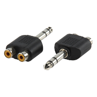 6.35Mm plug  2xrca kontra