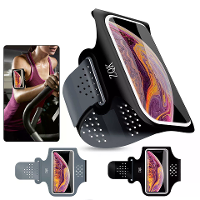 6,5'' Hardlooparmband Sport Waterproof Zweetproof Touchscreen Nacht Reflecterende Telefoontas voor Buitensport Fietsen W