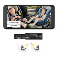 6,5 Inch Touchscreen 2K/1080P HD Nachtzicht Babymonitor 1/2 Kanaal Dashcam Auto Babymonitor