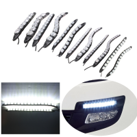 6/8/9/12/14/16 Led Super White Drl Daytime Running Light Driving Fog Lamp Dc 12v