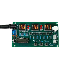 6 Bits Digitale Klok DIY Kit 51 Microcontroller Elektronische Klok 6 bits Buisk LED Display Module Set Onderdelen en Com