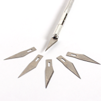 6 Blades Aluminum Carve Knife Extra Backup Sculpture Engrave Graver Cutter Muti funtion Carving Knife Set