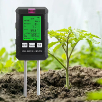 6 In 1 Digitale Bodentestmeter PH Meter Voedselvoorraden Bodemvocht Zonlicht Omgevingsvochtigheid Temperatuurmonitor Det