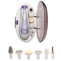 6 In 1 Electric Nail Grinding Device Manicure Pedicures Set Led Light
