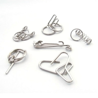 6 In 1 Mini Chinese Rings Puzzle Toy Set