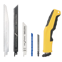 6 In 1 Multifunctionele Reciprozaag Ergonomische ABS Handgreep Verwisselbare Bladen voor Hout, Metaal en PVC Snijden Ver