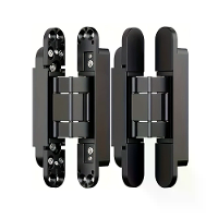 6 Inch Invisible Silent Door Hinges 180 Degree Swing 3 Way Adjustable Premium Zinc Alloy Heavy Duty Anti Corrosion Conce