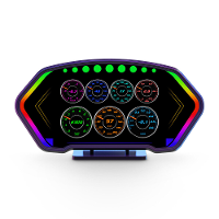 6 Inch LCD scherm P3 Auto Head Up Display 36 Functie OBD+GPS Dubbel Systeem HUD Hellingmeter Versnellingsmeter Ademhalin