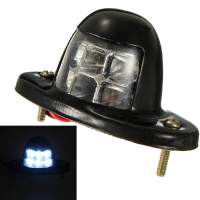 6 Leds Number Plate License Light Trailer Truck Boat Lamp Reflector