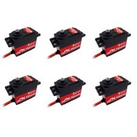 6 STKS JX Servo PDI 6225MG 300 Graad PDI 6225MG 25 kg Metal Gear Digitale Servo Voor RC Vliegtuig