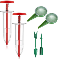 6 STKS Mini Zaadverspreider Mini Zaailing Zaaihulpmiddel Kleine Zaai  en Plantmachine Handmatige Zaailingen Dibber en Wi