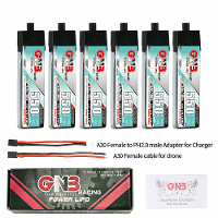 6 Stuks Gaoneng 3.7V 550mAh 90C 1S LiHV batterij A30 stekker voor Emax Tinyhawk S BetaFPV Beta75X