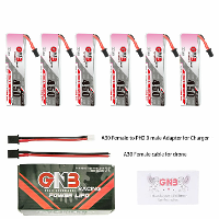 6 Stuks Gaoneng 3,8V 450mAh 80C 1S LiHV batterij A30 stekker met adapterkabel voor Emax Tinyhawk S BetaFPV Beta75X