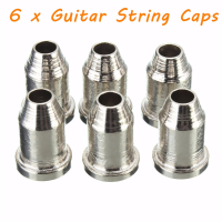 6 X Chrome Guitar String Through Body Ferrule 1/4