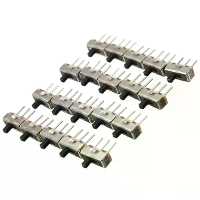 60 Stuks SS12D00G3 2 positie SPDT 1P2T 3 pin PCB panel Mini verticale schuifschakelaar