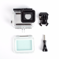 60M Waterproof Housing Case With Tough Screenn Back Door Cover For Gopro Hero 5 Black