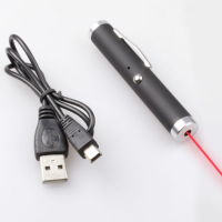 650Nm 5mw Usb Charging Red Beam Laser Pointer 500 10000m