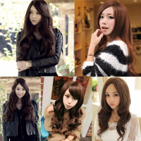 65Cm Cosplay Wig Lady Long Wavy Hair Full Wigs Party 3 Colors
