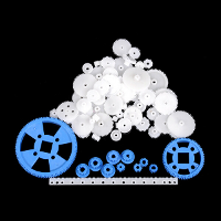 69Pcs Plastic Gear Motor Gear Diy Gearbox Robot Model Single Double Layer Crown Gear Spindle Set