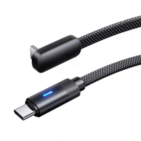 6A PD100W L vorm Type C naar Type C kabel snel opladen gegevensoverdracht koperen kern lijn 1M/1.5M/2M lang voor iPhone