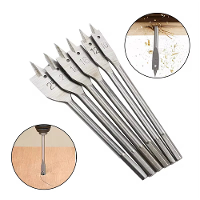 6DELIGE Driepunts Platte Boor Set Hoog Koolstofstaal HRC50 Verhit Bewerkt Houtbewerkingsgereedschap voor Tafel DC AC Boo