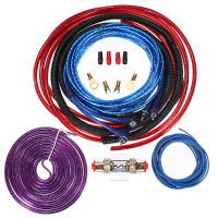 6Ga 1200w Car Subwoofers Amplifier Wiring Complete Cable Speaker Kit