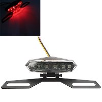6Led Motorcycle Quad Scooter Smd Number Plate Tail Light Triangle
