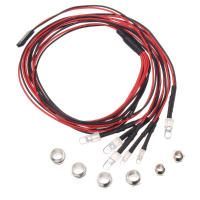 6Leds Led Light Set Headlight Taillight For Hsp 1/10 Rc Model Car Truck Crawler