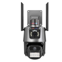 6MP 3K PTZ WiFi camera dubbel lens scherm Intelligent nachtzicht Bewegingsdetectie Tweewegsintercom Opname afspelen CCTV
