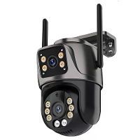 6MP HD Dubbele Lens Wifi IP Camera PTZ Buiten AI Tracking Twee Weg Audio Nachtzicht Volle Kleur Camera voor Hu beveilige