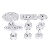 6Pcs Aluminum Pdr Pulling Puller Tabs Car Paintless Dent Hail Buckle Repair Tools