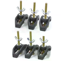 6PCS CNC Arcuate Drukplaat Klemmen Graveermachine T Track Vastklemmen Fixture Bevestiging Platen Router Houtbewerking Ac