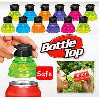 6Pcs Creative Soda Savers Toppers Reusable Bottle Caps Can Convert