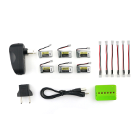 6Pcs Eachine E010 E010c E011 E013 3.7V 260mah 45c Lipo Battery Charger Sets