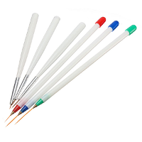 6Pcs Pro Nail Art Brush Set Painting Polish Drawing Pen Tools