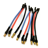 6PCS RC Motor ESC Verlengkabel 10CM/25CM met 16AWG Siliconen Kabel 3,5mm Banana Kop Voor RC Drone Auto Speelgoed