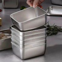 6Stuks/set Gesealde Opbergdoos Set met Deksel 316 RVS Vershouddoos Groenten Vers Koelkast Voedsel Keuken Organizer Opber
