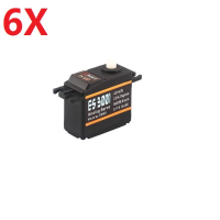 6X Emax Es3001 37g Plastic Analog Servo For Rc Model