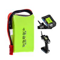 7.4V 1500mAh 8C 2S Lipo batterij JST plug voor Flysky FS GT5 FS G7P radiozender