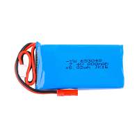 7.4V 800mAh 20C 2S Lipo batterij JST plug voor RadioLink A560 SU27 D460 RC vliegtuig vaste vleugelmodellen