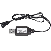 7.4V 800mAh USB Oplaadkabel SM 3P Positieve Plug voor LiPo Li ion RC Speelgoed Batterij