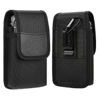 7.5'' Universele Telefoon Heuptas Draagbare Nylon Dubbel Vak Draagriem Heuptassen Beschermende Case met Gesp