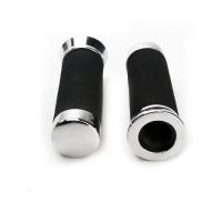 7/8 Inch Motorcycle Black Hand Grips Handlebars